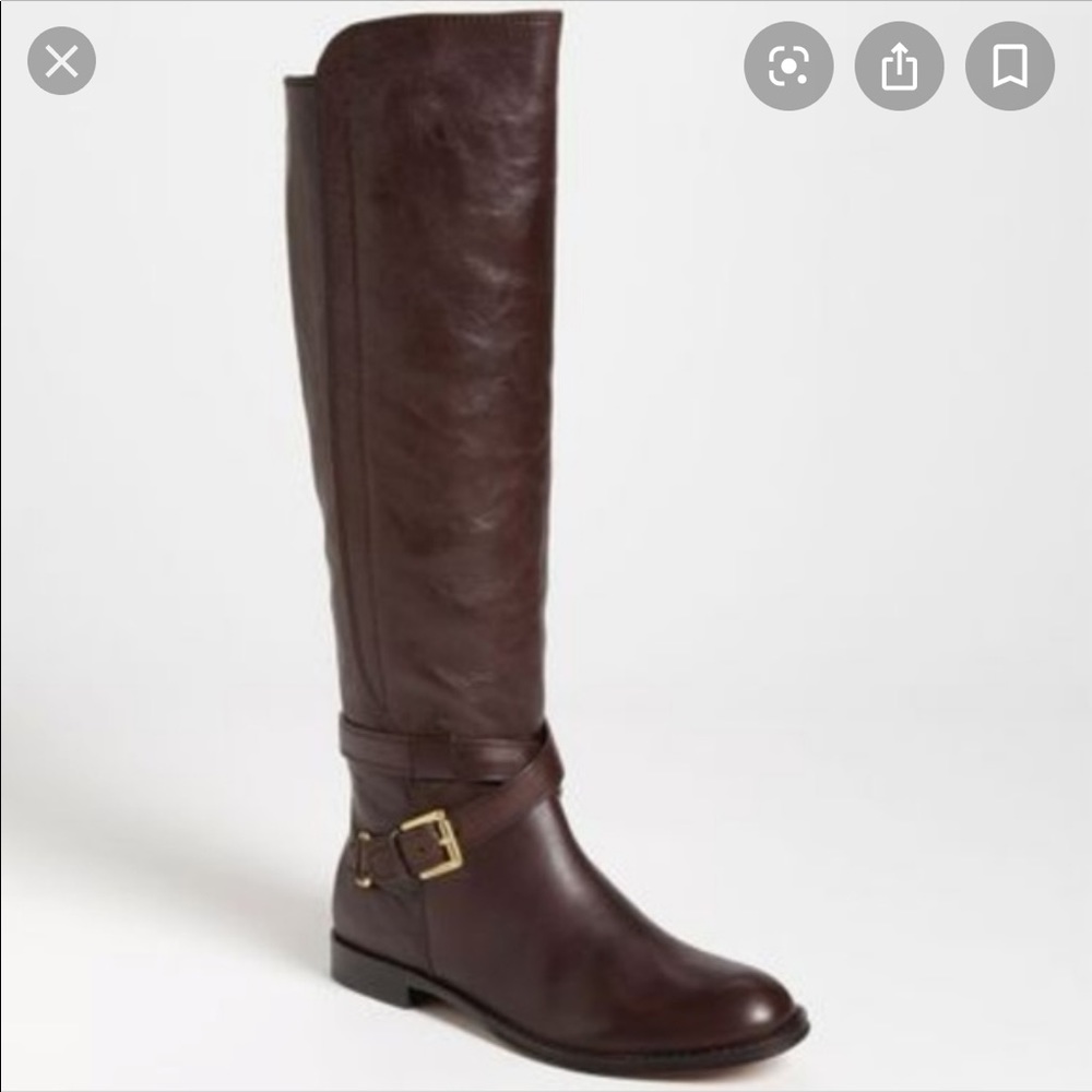 Coach Riding Boot Monique Brown Leather 10